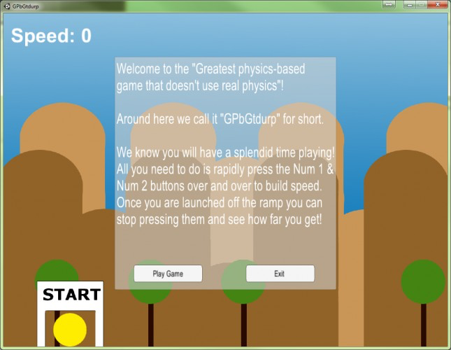 Greatest physics-based game that doesn't use real physics