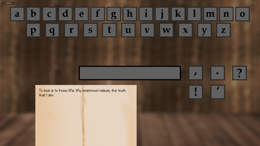 A Blind Man's Text