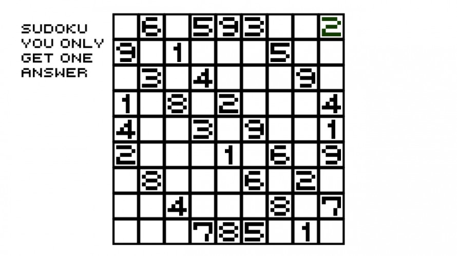 Sudoku:You Only Get One Answer