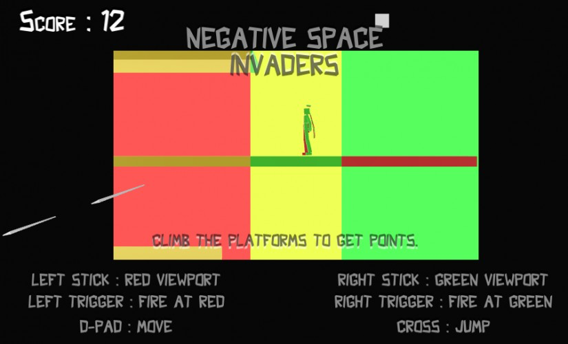Negative Space Invaders