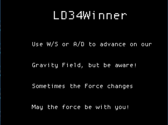Ludum Dare 34 Winner