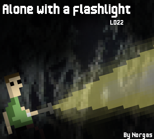 Alone with a flashlight