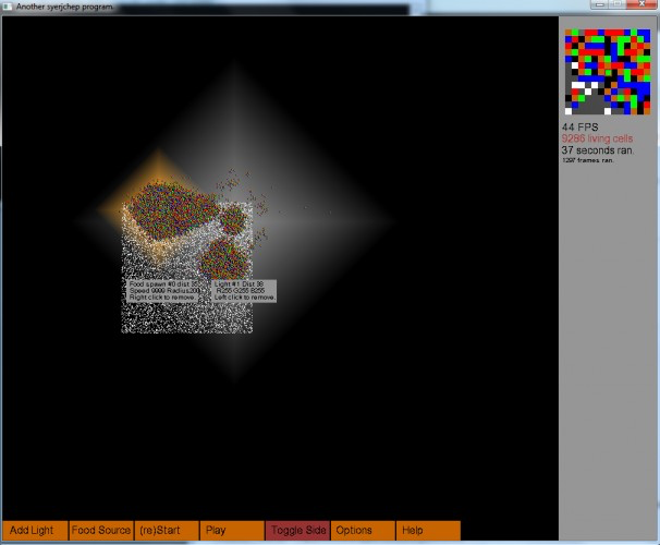 Cell evolution simulator