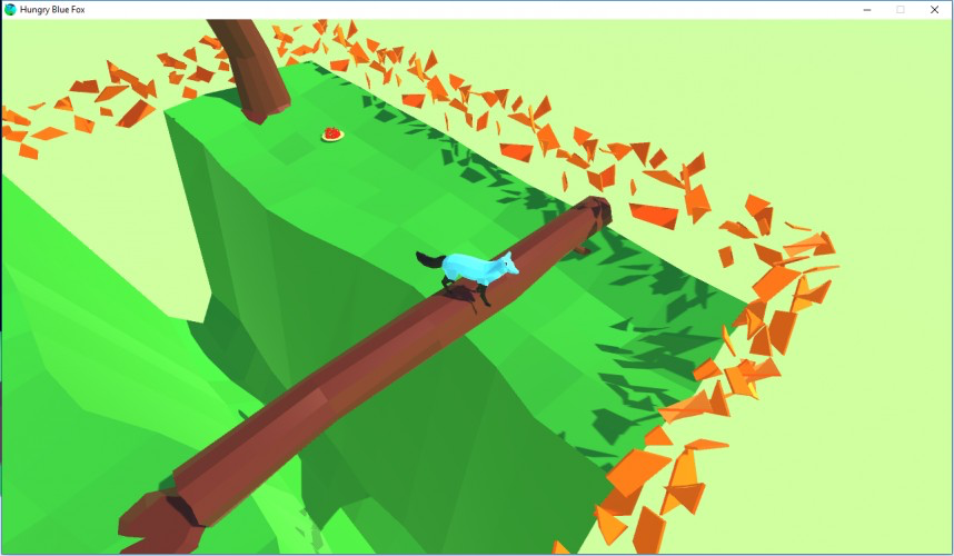 Hungry Blue Fox