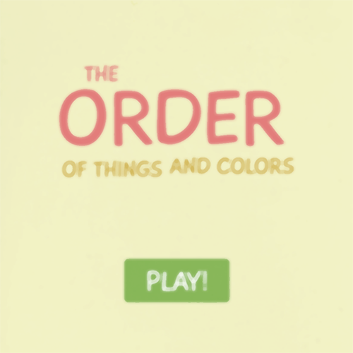 The order of things and colors