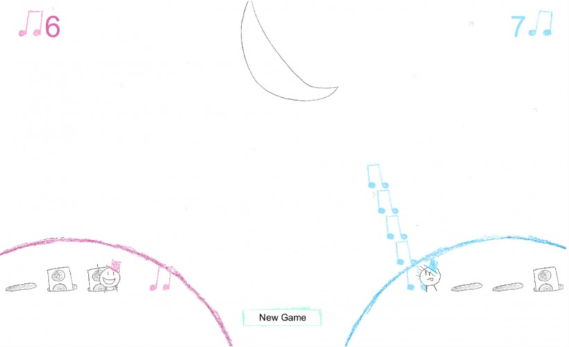 Music Race to the Moon