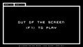 Out Of The Screen