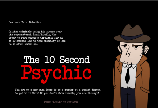 Lawrence Dare Starring In-  10 Second Psychic