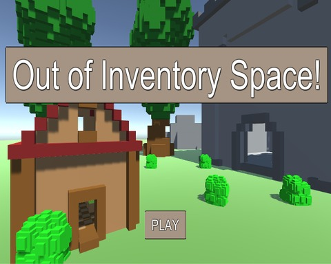 Out of Inventory Space!