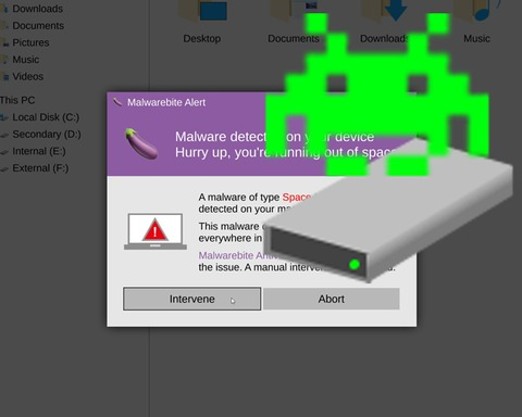 Space Invader - File Explorer Edition