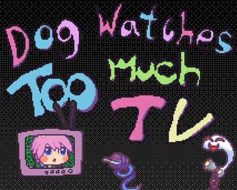 Dog Watches too much TV!