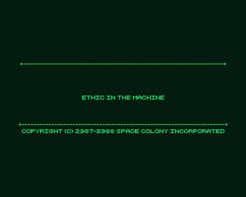 Ethic in the machine