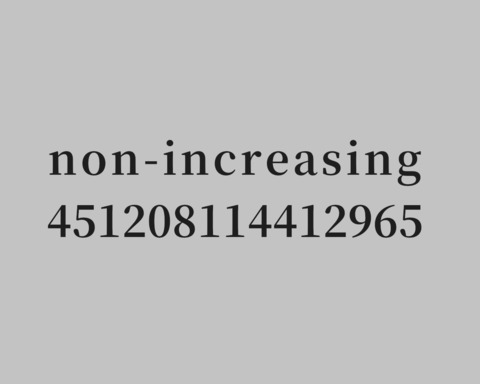Non-increasing 451208114412965