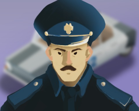 Policeman from Mukhosransk