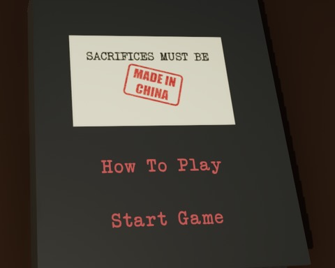 Sacrifices must be Made In China