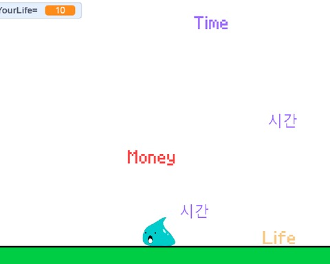 Slime, life, time, money.