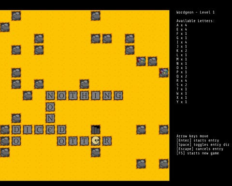 Wordgeon: The Search for the Blank Tile of Yendor