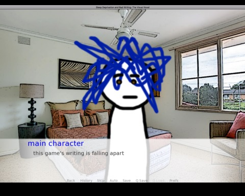 Sleep Deprivation and Bad Writing: The Visual Novel