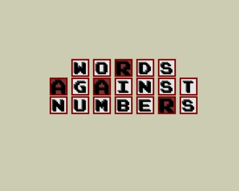 Words against Numbers