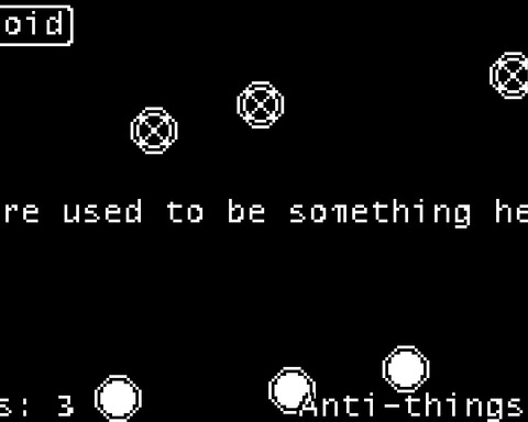 There was something here