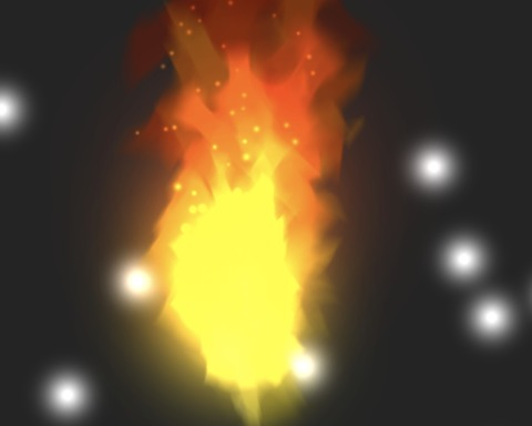 The flame of life