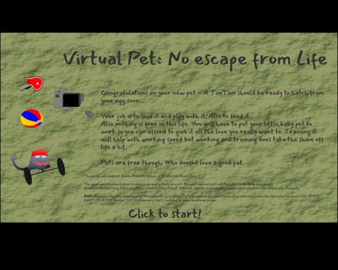 Virtual Pet: No escape from Life