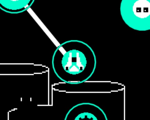 Shmup with grappling hooks