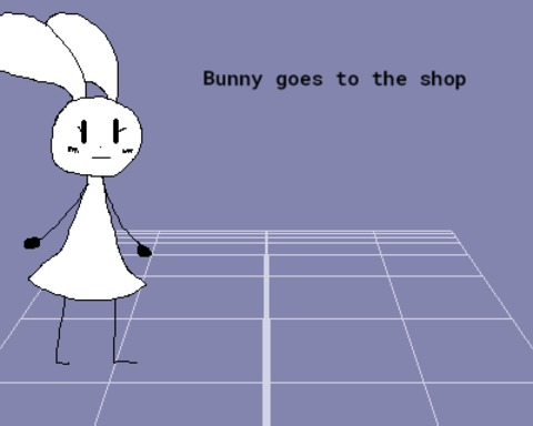 Bunny goes to the shop
