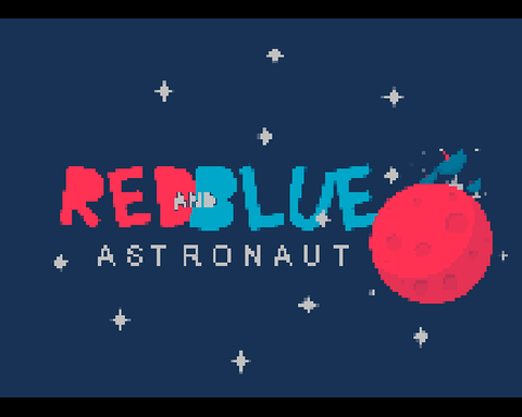 RED AND BLUE ASTRONAUT