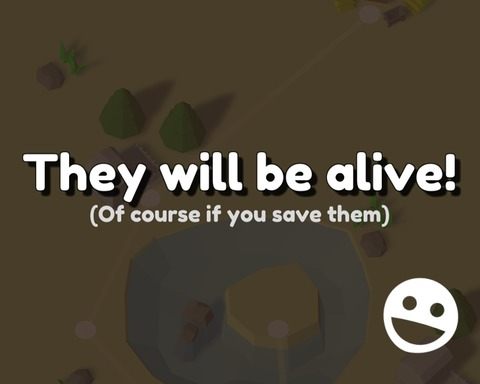 They will be alive! (Of course if you save them)