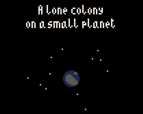 A lone colony on a small planet