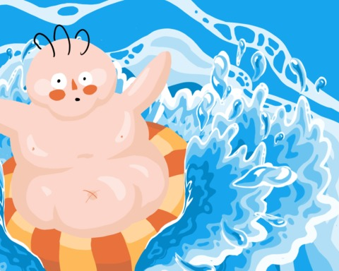 Stuck in a pool!
