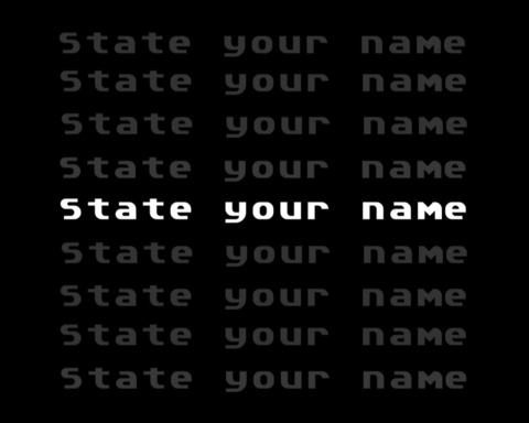 State your name