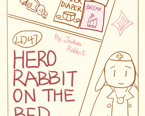 Hero Rabbit On The Bed