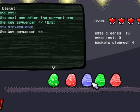 for egg in basket