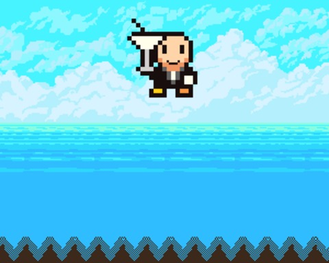 Tuxedo, watch out for the rock!