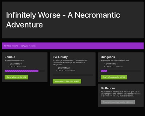 Infinitely Worse - A Necromantic Adventure