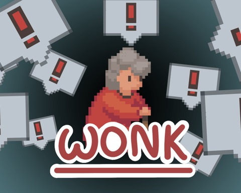 WONK - Aretha Wonk uses the internet.