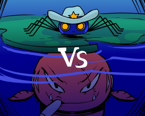 Speedy Spider VS Fishy Fish