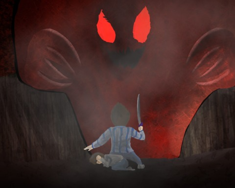 There's a monster under the bed