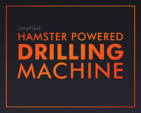 Hamster Powered Drilling Machine