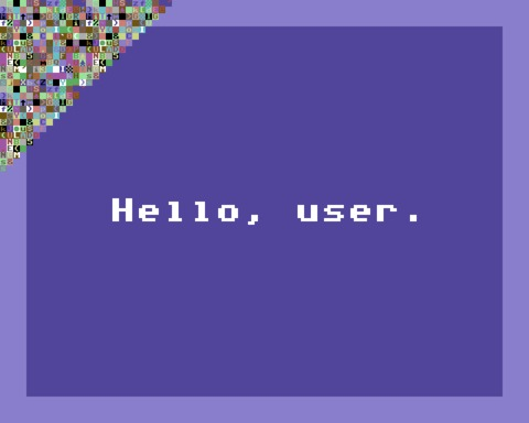 Hello, user.