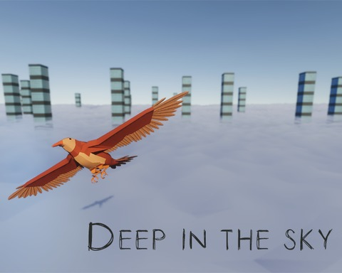 Deep in the sky - bird flight simulator