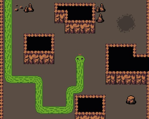 Snake in a Cave