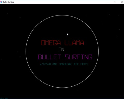 Omega Llama in: Bullet Surfing