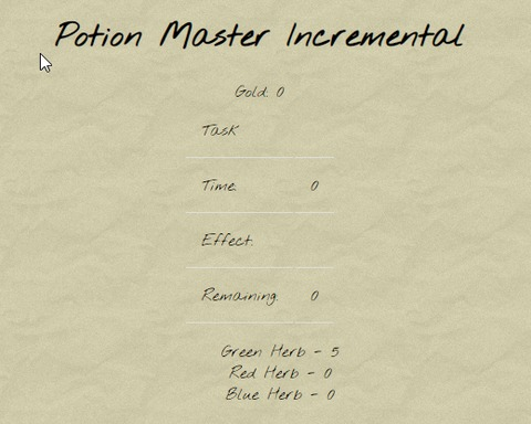 Potion Master Incremental