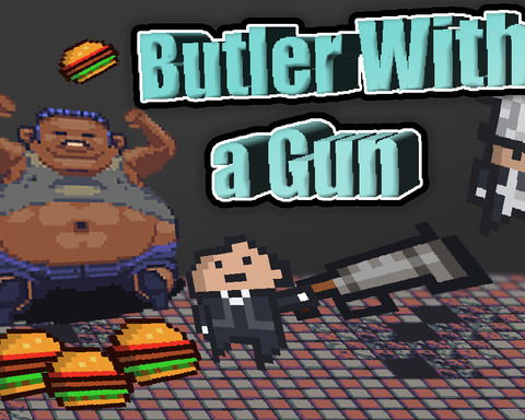 Butler with a gun
