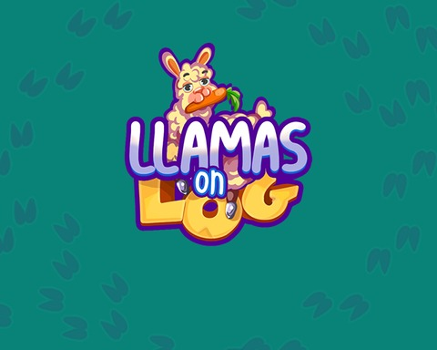 Llamas on Log