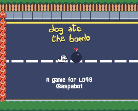 Dog ate the bomb