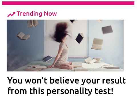 You won't believe your result from this personality test!